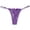 Purple, variant on Lace Thongs For Women Plus Size Sexy Underwear T Back Stretch string thong (Black, One Size)