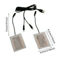 thumbnail image 2 of Hearth & Gear Output USB Heating Pad Fiber Warm Fabric Flexible 5V Thermal Sheet For Hand Warmers And Portable Heating Applications Pedal Trainer Pro under Desk Stationary Pedal Hand Cycle Thruster, 2 of 5