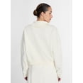 thumbnail image 4 of Athletic Works Women's and Women's Plus Quarter-Zip Sweatshirt, Midweight, Size XS-4X, 4 of 6