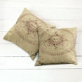 thumbnail image 6 of Ambesonne Vintage Throw Pillow Cover 2 Pack, Antique Roman Sun Stone, 16", Pale Brown, 6 of 7