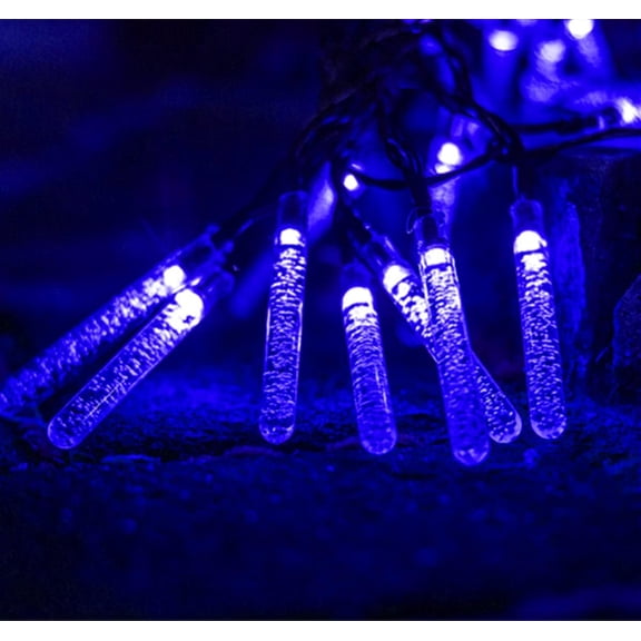 LINLIN Solar Icicle String Light, 5m 20 LED Solar Fairy Light String for Outdoor Garden Wedding Holiday Christmas Decoration Fairy Light