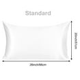 thumbnail image 6 of PiccoCasa 19 Momme Mulberry Silk Pillowcase for Hair and Skin, Standard Snow White, 6 of 8