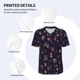 thumbnail image 4 of Balery Mushrooms3 Baseball Jersey for Men Casual Button Down Shirts Short Sleeve Active Team Sports Uniform-Small, 4 of 9