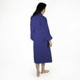 thumbnail image 2 of Women's Turkish Cotton Terry Ultra-Soft and Absorbent Long Bathrobe, Navy Blue, 2 of 6