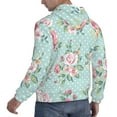 thumbnail image 6 of Naloa Vintage Floral Men's Casual Hooded Collar Drawstring Hoodies Pullover Sweatshirts Casual Long Sleeve Shirts-XX-Large, 6 of 7