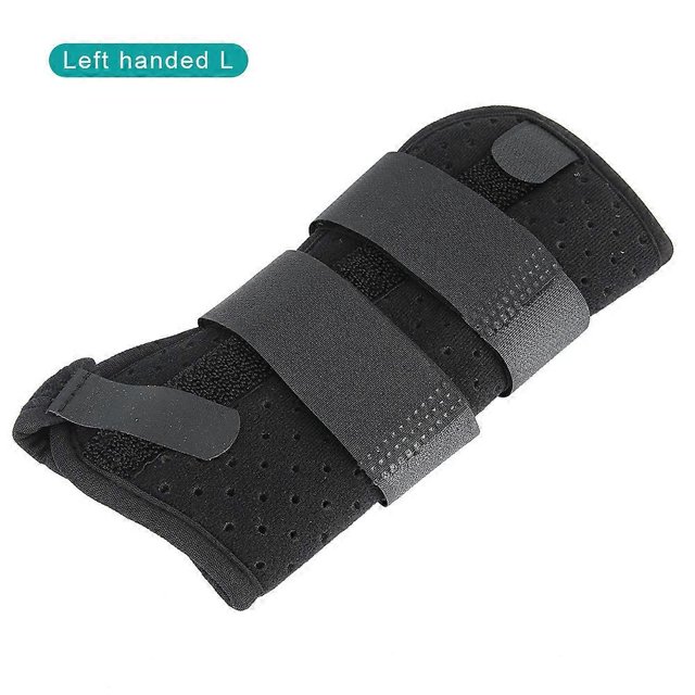 Aluminum Splint Carpal Tunnel Wrist Brace Protective Support Breathable Sprain Recovery GuardLeft Hand L