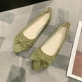 thumbnail image 3 of Xiaoxatg Women's Comfortable On Ballet Shoes with Square Toe for Daily Casual Wear and 7 Army Green, 3 of 4