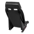 thumbnail image 5 of NRG Innovations Universal Bucket Racing Seat Black Vegan Leather Large Size Fiberglass NRG-PRI-100BK-MIDNIGHT, 5 of 6