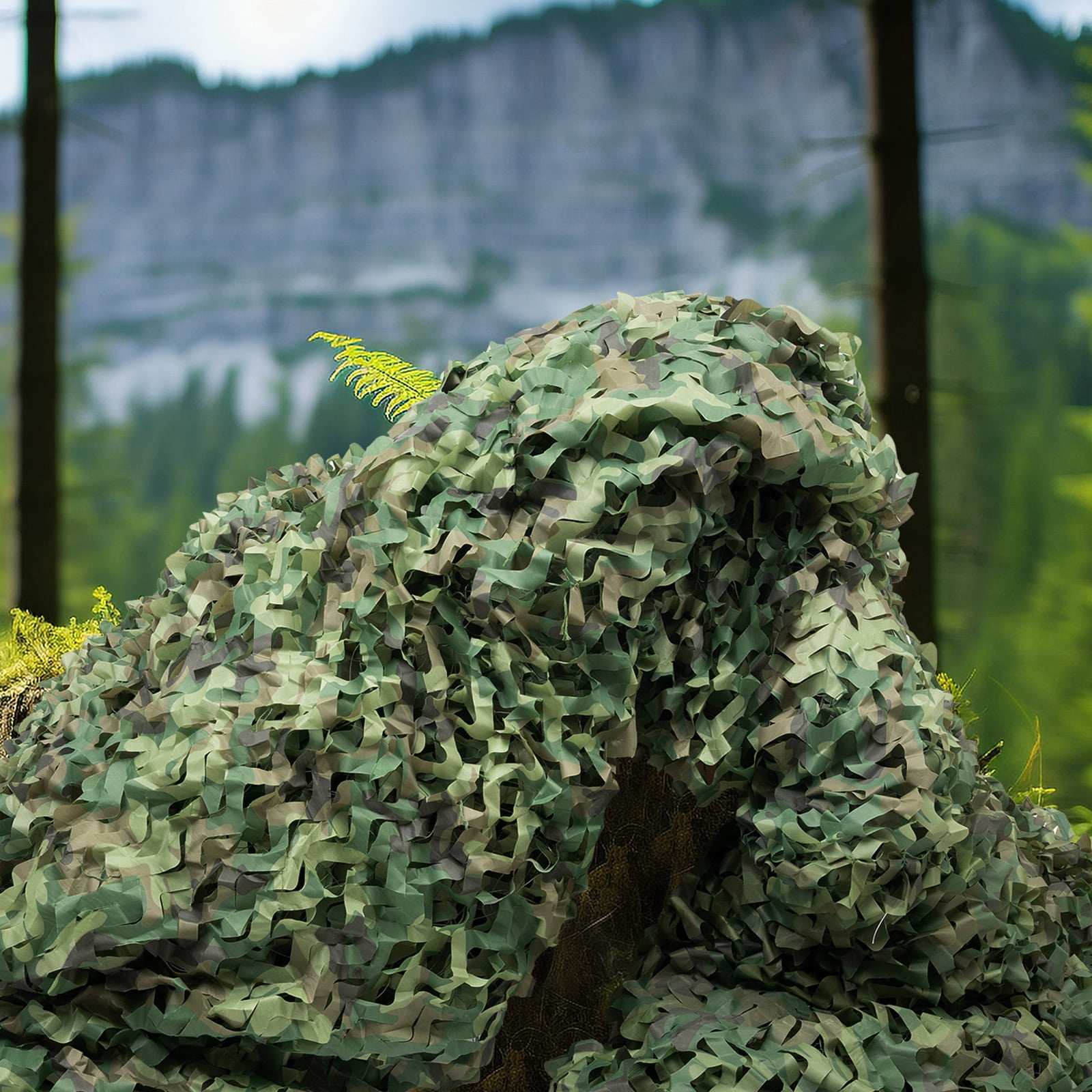 Dwellnix Woodland Net Military Camping Hunting Camouflage Net 26 X 26 Ft Camo Net