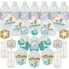 Big Dot of Happiness Let's Be Mermaids - Baby Shower or Birthday Party Favors and Cupcake Kit - Fabulous Favor Party Pack - 100 Pieces