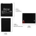 thumbnail image 2 of 12V 5AH SLA Battery Replacement for Enduring CB5-12 - 3 Pack, 2 of 6