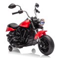 thumbnail image 2 of Yiwa 12V Electric Ride On Motorcycle for Kids, 3-Wheel Toddler Bike with Training Wheels, One-Button Start, Reverse, Headlight, Horn, Music, 2 of 9