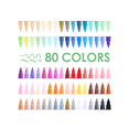 thumbnail image 5 of 80 Colores Marcadores Plumones Acrílico Punta Pincel Kit Lab.G Multicolor, 5 of 5