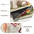 thumbnail image 6 of Area Rug for Living Room, Happy Easter Non-Slip Indoor Large Carpet for Bedroom/Dining Room, Bunny Eggs Spring Flowers Butterfly Wooden Grain Washable Low-Profile Floor Runner Rugs - 4 x 6 Ft, 6 of 8