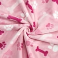 thumbnail image 6 of allisandro Luxurious Dog Blanket, 350 GSM Super Fuzzy Microplush Fleece Pet Blankets for Small Medium Large Dogs and Cats, Pink, 32 x 24 Inches, 6 of 6