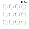 thumbnail image 2 of CIMAXIC 20 Pcs Accessoires de Broche DIY Plaques Rondes en Acier Inoxydable Attache Badge Boucle DIY Plateaux Inférieurs en Épingle à Poitrine (20MM Diamètre Intérieur),0.79"X0.79"X0.79 Pouces, 2 of 5