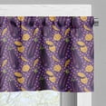 thumbnail image 5 of Ambesonne Eggplant Valance & Curtain, Retro Realistic Dotted, 55"x36", Purple Orange, 5 of 6