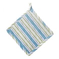 thumbnail image 1 of Ensemble de 2 Porte-Casseroles en Coton - Rayures Bleues, 1 of 1