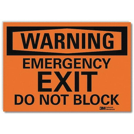 

Lyle Warning Sign 5inx7in Reflective Sheeting U6-1078-RD_7X5