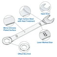 thumbnail image 3 of 3 Packs 8mm Thin Combination Wrench with Offset 6-Point End and Angled Open End, 3 of 6
