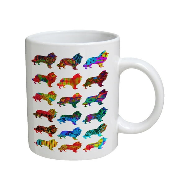 KuzmarK Coffee Cup Mug 11 Ounce - Collie Dog Pretty