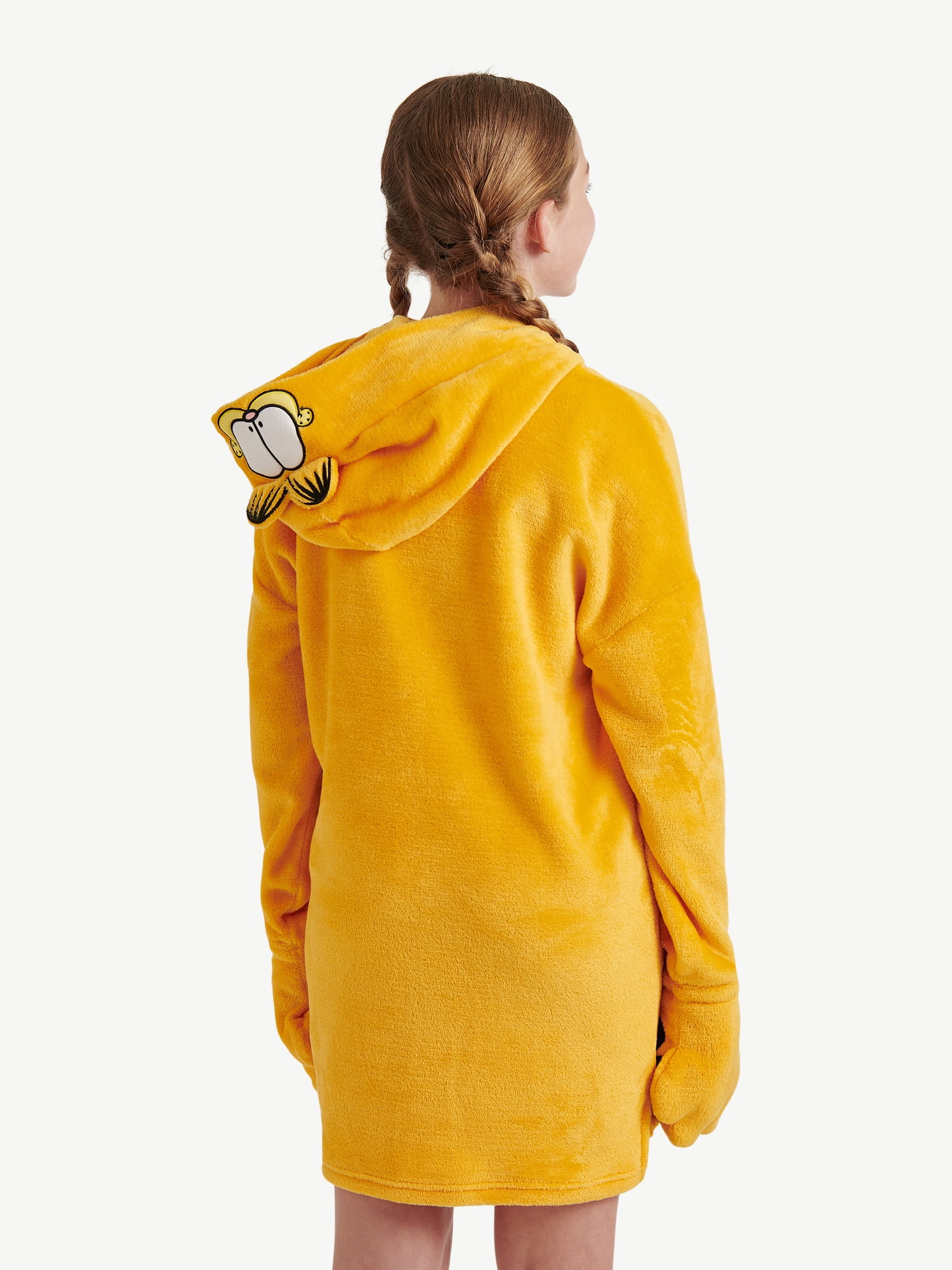 Justice Girls Long Sleeve Hooded Sleeper, Sizes S/M to L/XL
