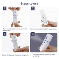 thumbnail image 3 of 4X Portable Nano Mister Mini Steamer Atomization Eyelash Extensions with Mirror White, 3 of 7