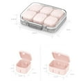 thumbnail image 4 of CSChome Pill Organizer Box Organizer Box Compact Size Good Sealing Flexible Combination Food Grade Travel Use, 4 of 7