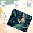 thumbnail image 3 of Mermaid 8.3x9.8 Inch Square Printed Desk Mat Mouse Pad for Office and Gaming, Non-Slip Rubber Bottom, 3 of 6