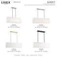 thumbnail image 4 of Livex Lighting - Summit - 4 Light Linear Chandelier In Transitional Style-17.5, 4 of 9