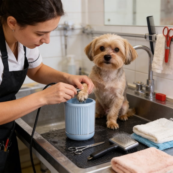 Tgbvmt Pet Paw Cleaner Dog Paw Wash Cup Quick Clean Deep Cleaning Easy Use Cat Dog Paw Cleaner Cup for Home Outdoor After Walk Dirty Paws Muddy Paws Pet Paw Care Grooming Clean Supply