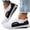White, variant on Women's Comfortable Breathable Casual Walking Shoes, Orthopedic Slip-On Loafers for Women,Comfy Wedge Sneakers