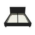thumbnail image 4 of DHP Rose Tufted Upholstered Platform Bed Frame, Queen, Black Linen, 4 of 19