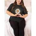 thumbnail image 6 of XCHQRTI Daisy T Shirts Women Plus Size Graphic Tshirts Casual Short Sleeve Oversized Tee, 6 of 7