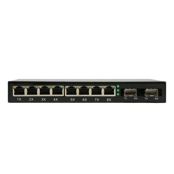 Gigabit Switch,Gigabit Switch8 Port Ethernet Port Ethernet Transmission Port Optical Fiber Switch Stylish and Modern