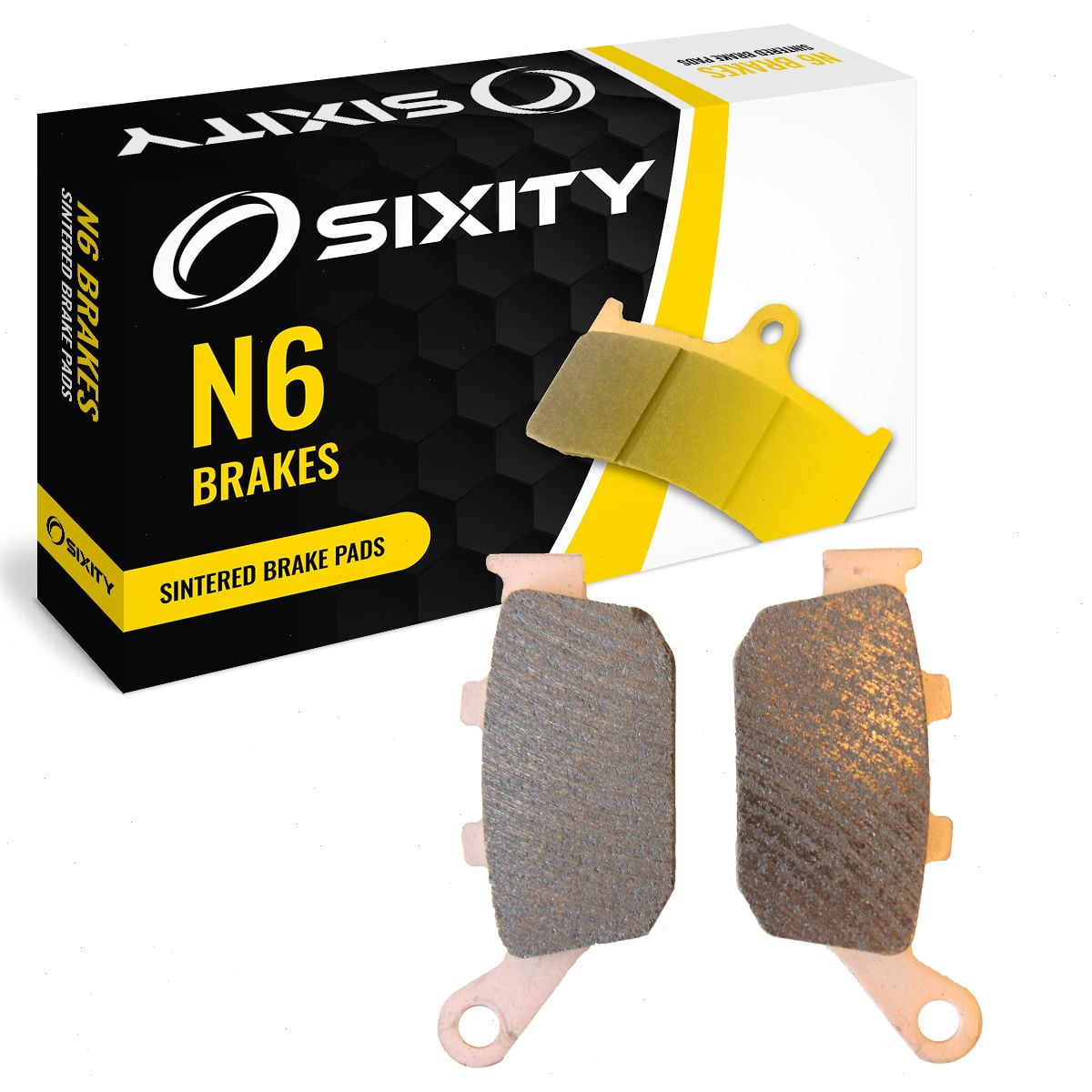 AHL Semi-Metallic Brake Pads Set For Honda GL1800 Goldwing 2001-2013 & Other Models - Front & Rear
