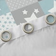 thumbnail image 4 of Feelyou Cartoon Blue Stars Black Out Curtains for Kids, Polka Dots Patchwork Curtains Pack of 2 (42x63 Each), Buffalo Plaid Bedroom Curtains, Curtains and Drapes Room Decor, 4 of 6