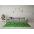thumbnail image 3 of Ahgly Company Indoor Round Oriental Green Industrial Area Rugs, 5' Round, 3 of 4