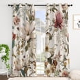 thumbnail image 3 of Tchckioa Vintage Flowers Blackout Curtain for Bedroom,Privacy Protection Window Drapes,52x84,2 Panels, 3 of 6