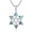 Cross Abalone, variant on Star of David Cross Necklace 925 Sterling Silver Magen David Hexagram Necklace Jewish Israel Protection Jewelry Gifts for Women Men