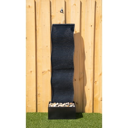 Kenroy Home Ripple Indoor Floor Fountain - Black Finish