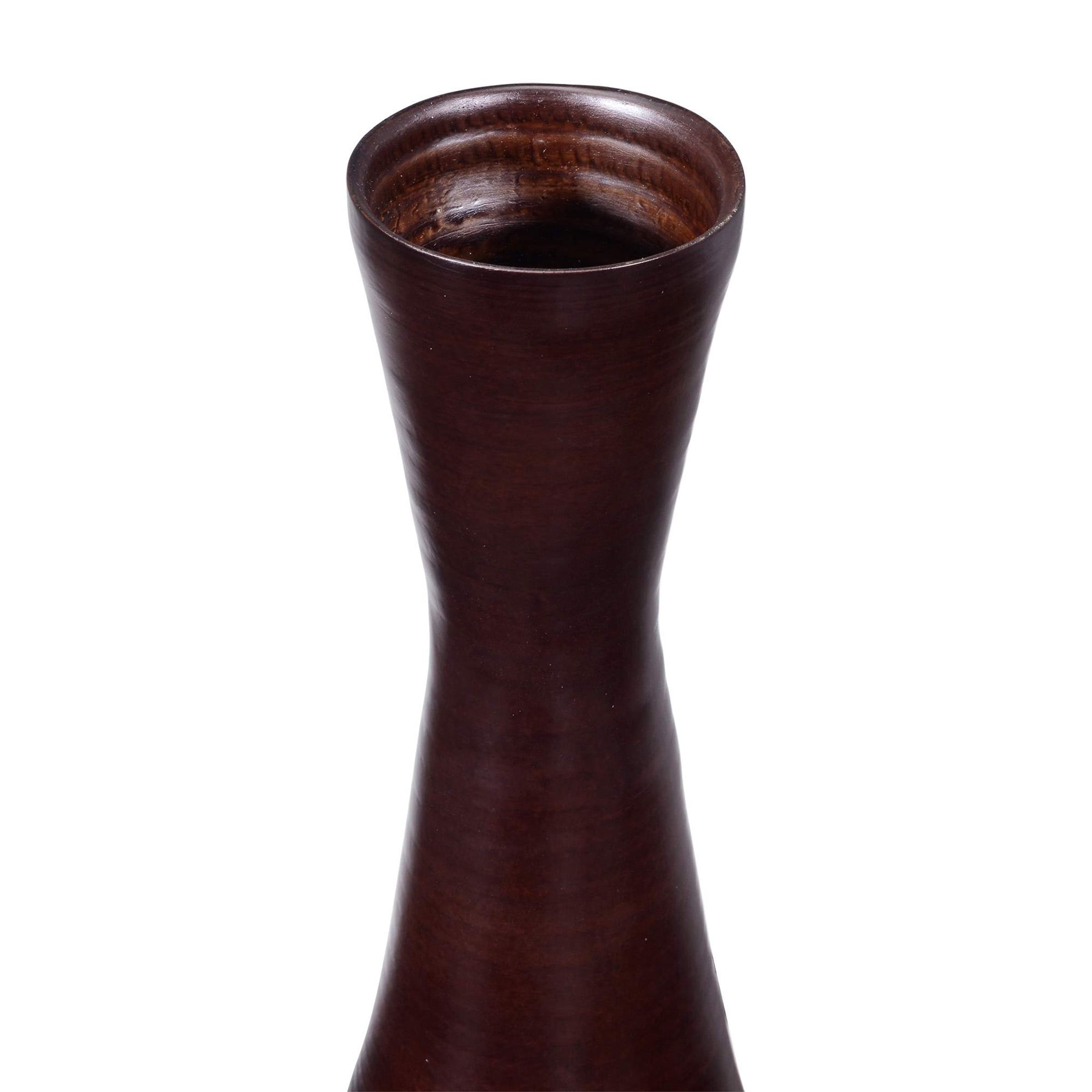 Villacera Handcrafted 35-Inch-Tall Sustainable Bamboo Floor Vase (Brown)