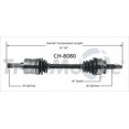 thumbnail image 4 of TrakMotive CV Axle Shaft CH-8080 Premium; OEM Replacement, 4 of 5