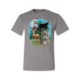 thumbnail image 2 of Eagle Bear Deer and Wolf Wildlife Americana / American Pride Men's Graphic T-Shirt, Heather Grey, X-Large, 2 of 3