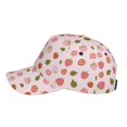 thumbnail image 5 of Kdxio Unisex Hand Drawn Strawberry Pattern Baseball Cap Unisex Washed Classic Adjustable Hat, 5 of 8