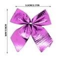thumbnail image 3 of Hmgxay 2" Christmas Tree Ornaments, 12pc Mini Bow Decorations for Holiday Cheer, Small Hanging Christmas Bows for Festive Decor, Cute Decorative Christmas Accessories for Home and Gifts(Purple), 3 of 7