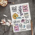 thumbnail image 3 of Custom PVC Plastic Clear Stamps for Cards Making Word 160x110mm, 3 of 8