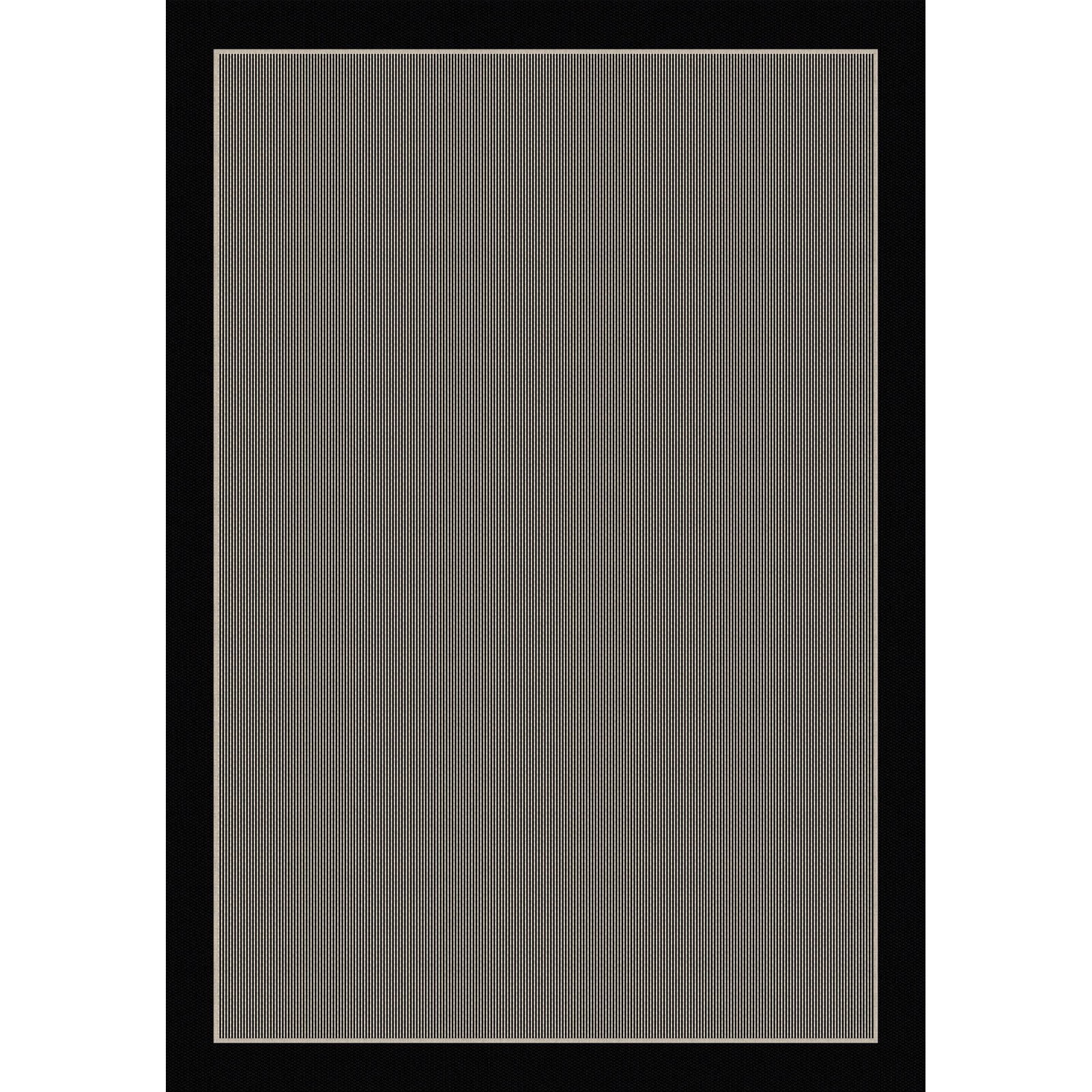 Dynamic Rugs Piazza Waffle Indoor/Outdoor Area Rug Black