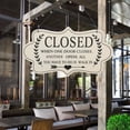 thumbnail image 4 of Decorative Double Sided Open/Closed Sign Hanging Signage(White), 4 of 8