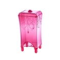 thumbnail image 1 of GOOHOCHY Organizador de discos de algodón, estuche cuadrado para maquillaje (rosa transparente), 1 of 8